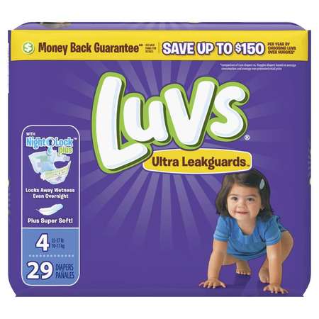 Luvs Diapers Jumbo Pack Size 4, PK116 87073